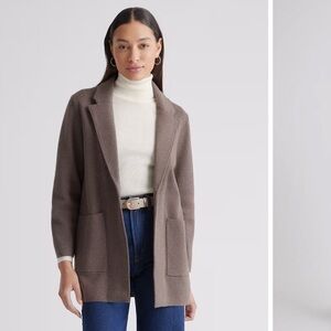 NWT QUINCE 100% Organic Cotton Knit Blazer